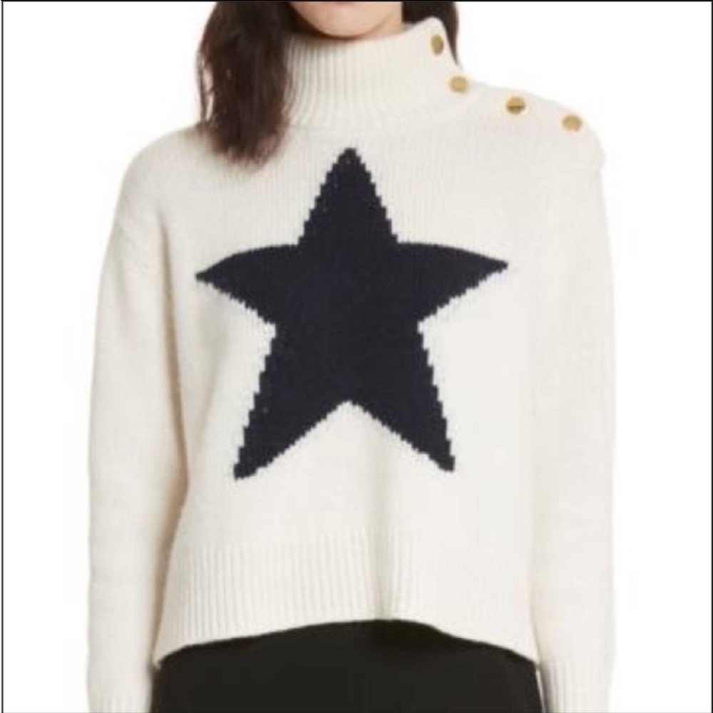 Kate Spade Women’s Star Turtleneck Sweater XL, S - Picture 3 of 7